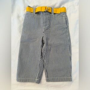Polo by Ralph Lauren Blue and White Striped Pants Baby